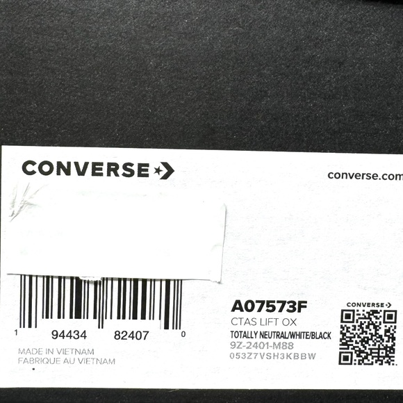 Converse Ctas Lift Platform Low Top Shoe Gray Canvas Women Size Sneakers A07573F - Picture 14 of 15